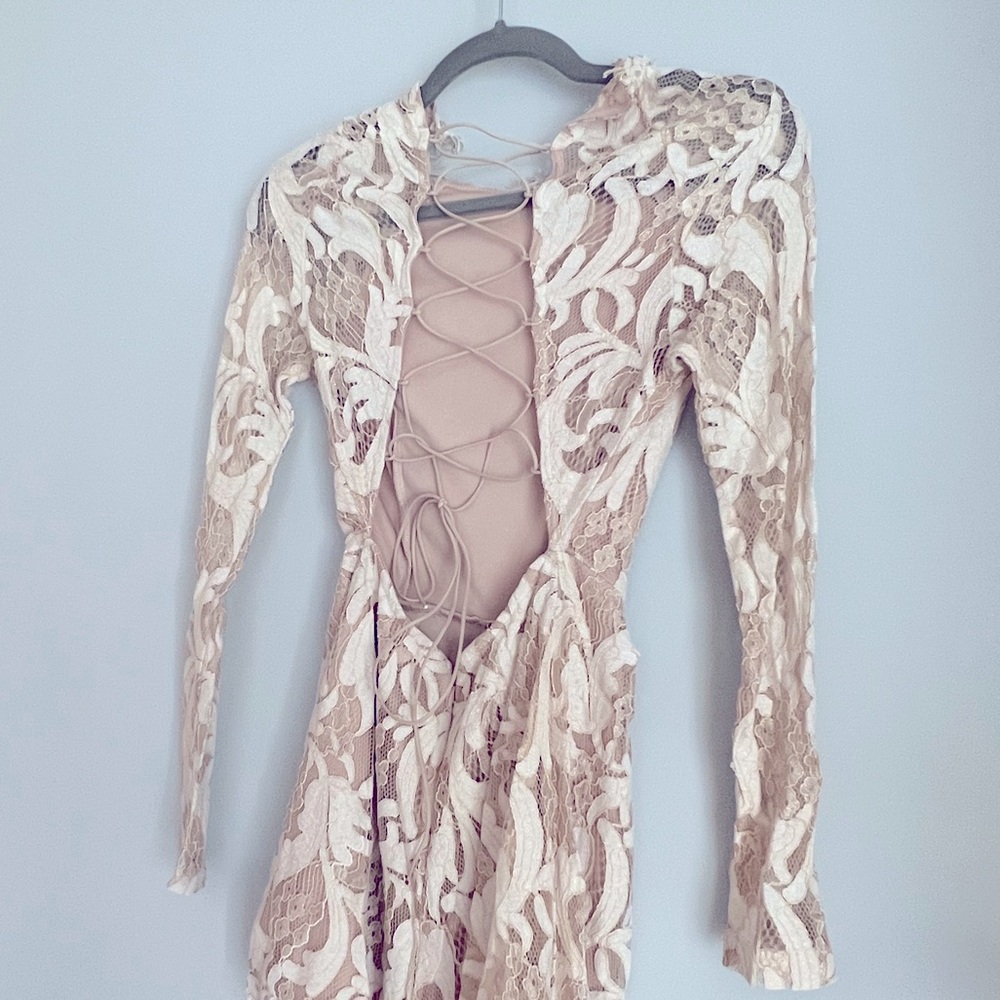 BLITHE Los Angeles Cream Lace Romper (Size Small) - Picture 5 of 5